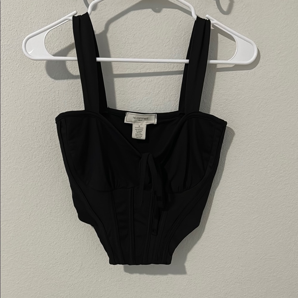 Fashion Nova Black Corset Top